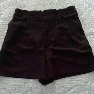 Black High Waist Women's Shorts